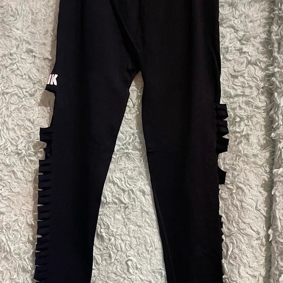 Victoria Secret PINK Leggings. Black Size Lg. - Picture 4 of 5